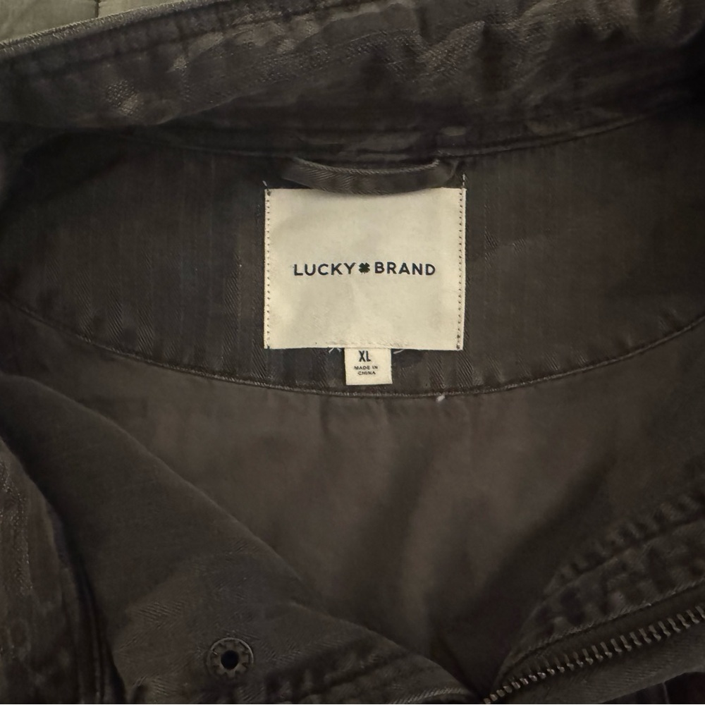 Lucky Brand Women's Gray Camo and Leopard Jacket - Picture 3 of 4
